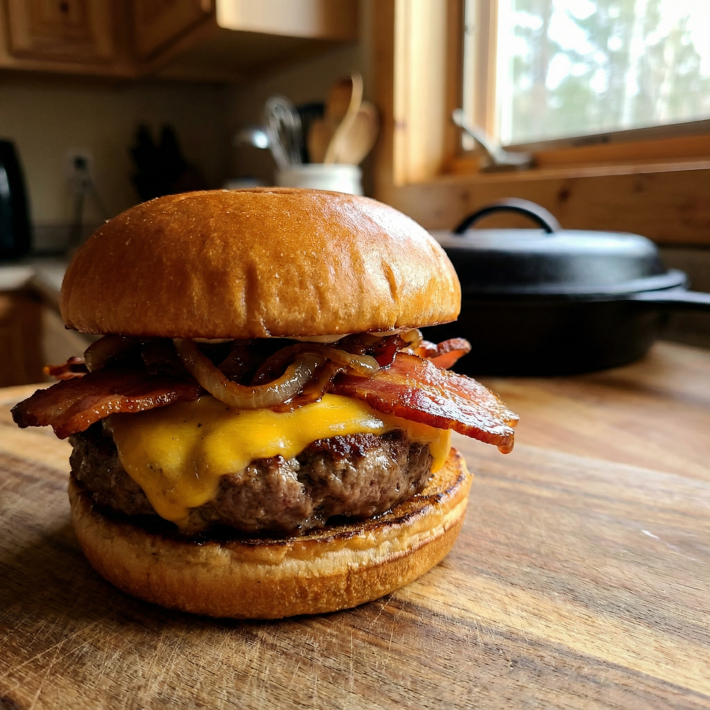 The Ultimate Bacon Cheeseburger: Crispy, Juicy, and Better Than Any Diner