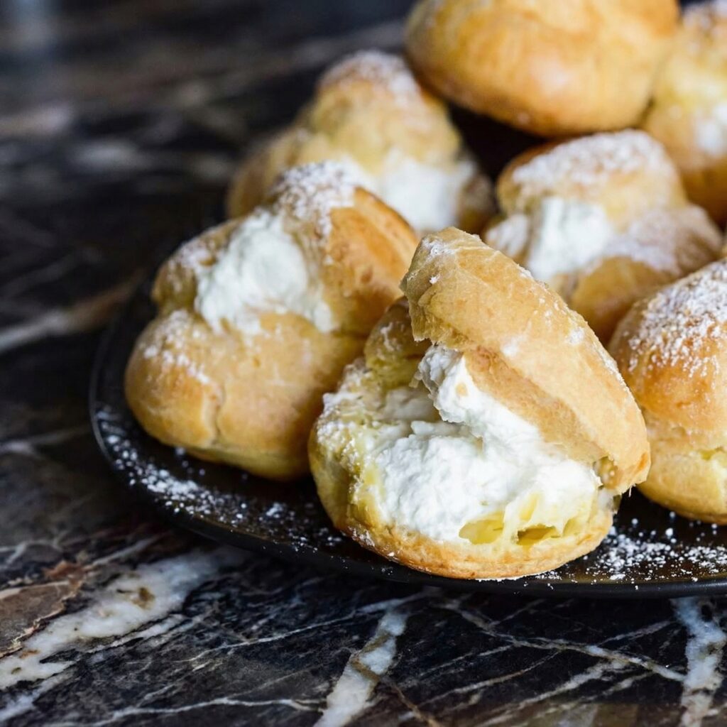 Classic Cream Puffs with Vanilla Pastry Cream