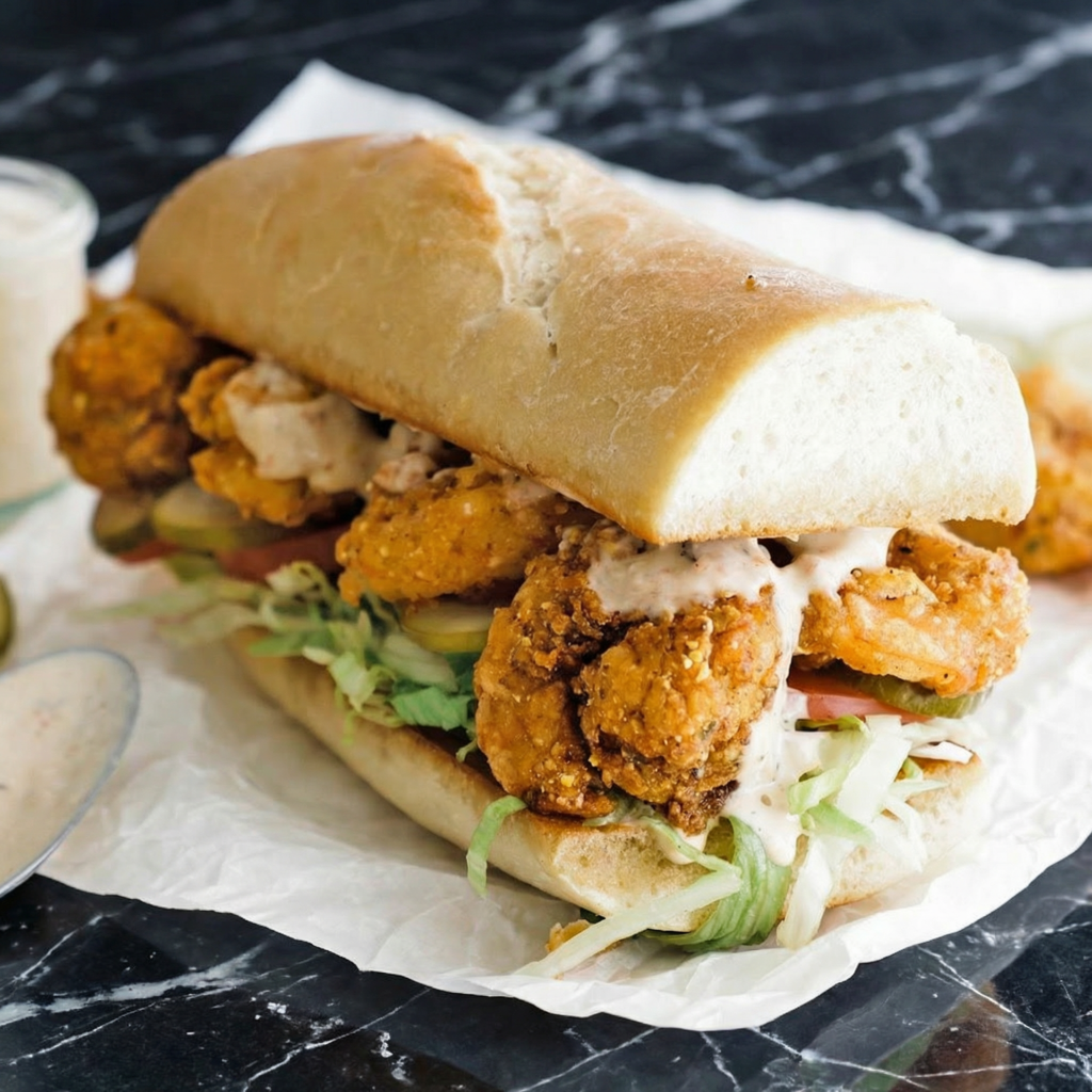 Classic Po’ Boy Sandwich: New Orleans Street Food