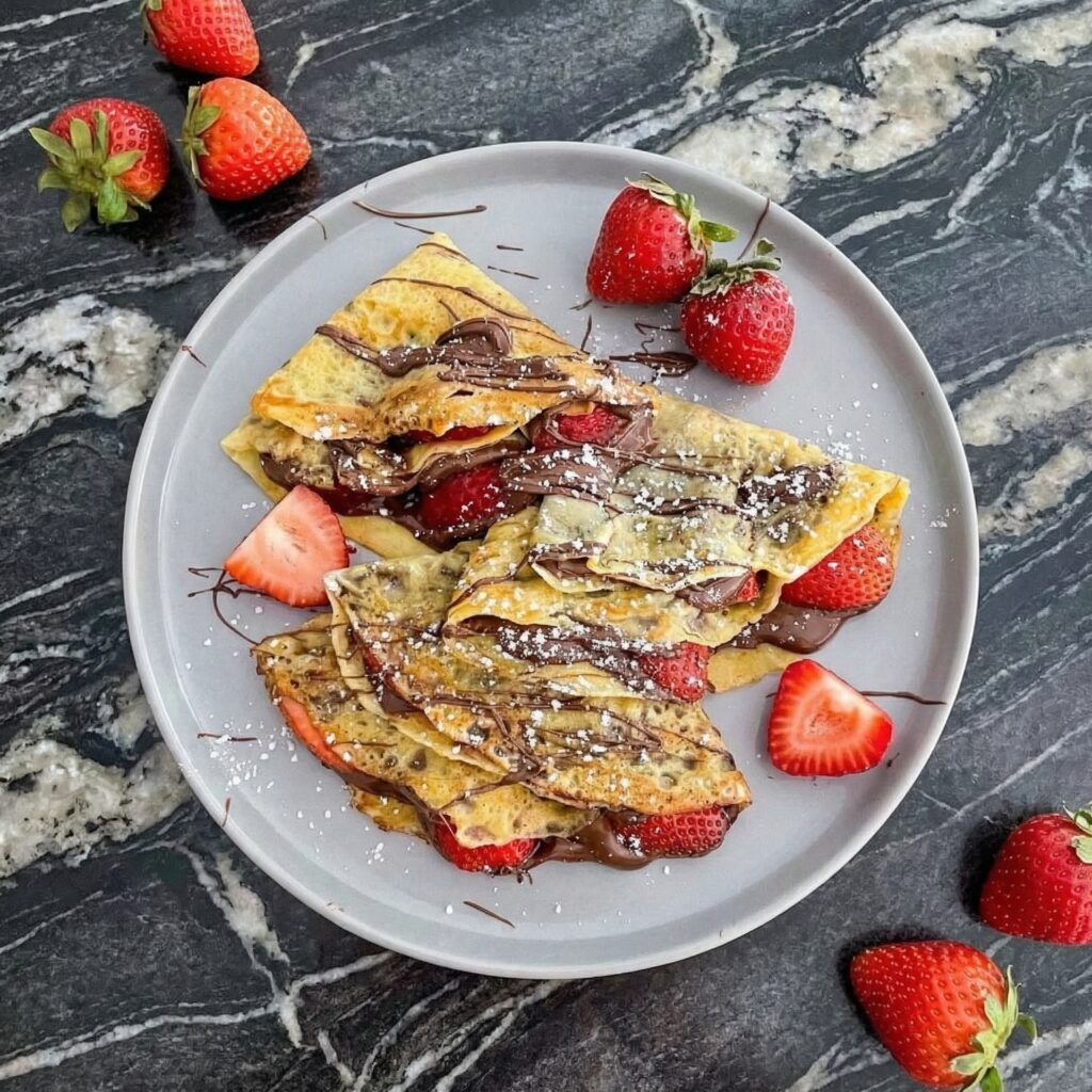 Nutella Crepes: Decadent French Breakfast